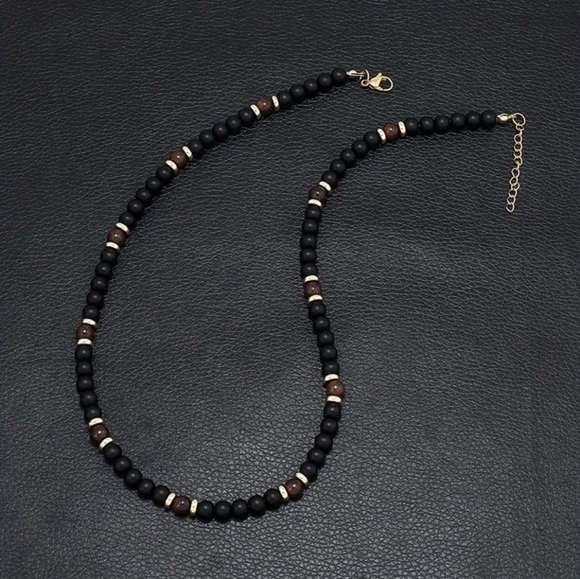 Beads Men's Necklace - Picture 1 of 2